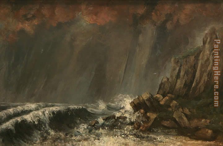 Gustave Courbet Marine The Waterspout